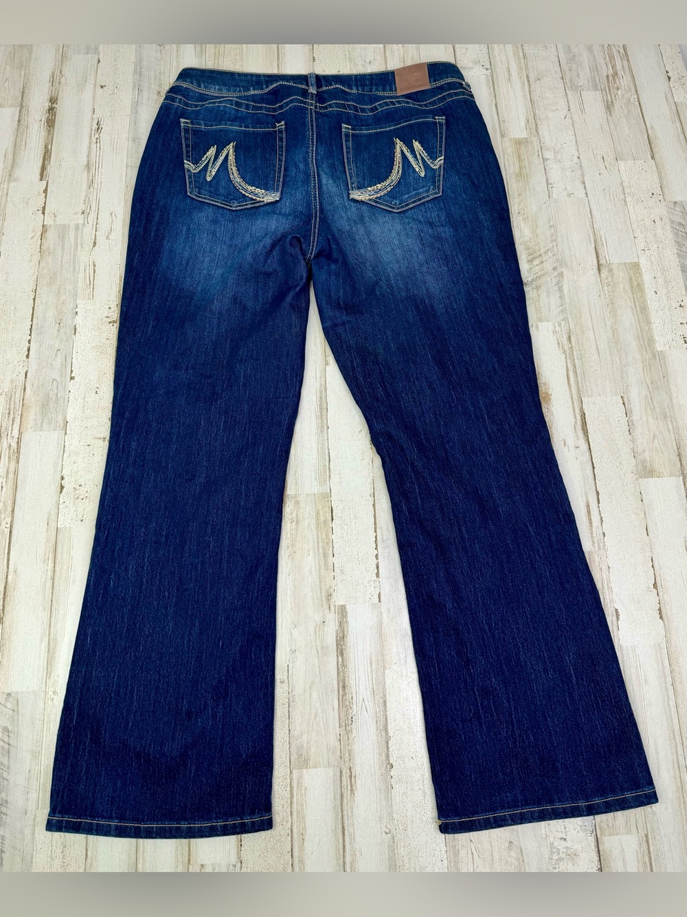 Maurices Jeans Womens 16S (36x31) Blue High Rise Straight Leg Stretch Denim - Picture 9 of 11